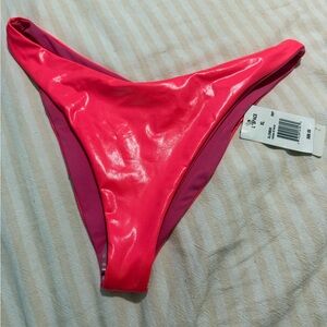 L*Space Shiny Hot Pink Bikini Bottom